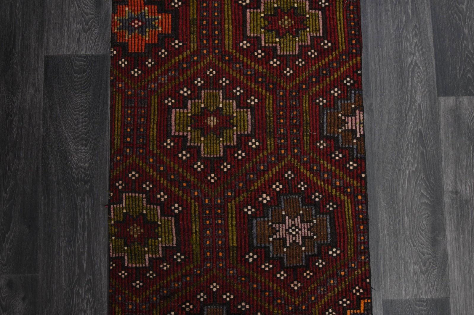2.5x9.8 ft, TURKISH KILIM Runner - 5