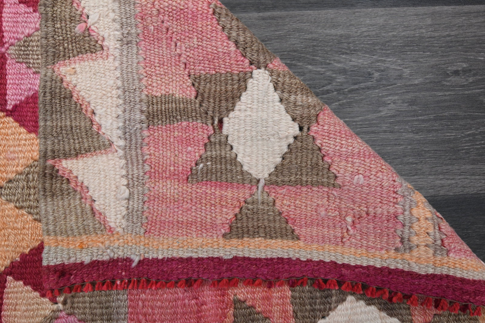 2.6x8.6 ft, TURKISH KILIM Runner - 7