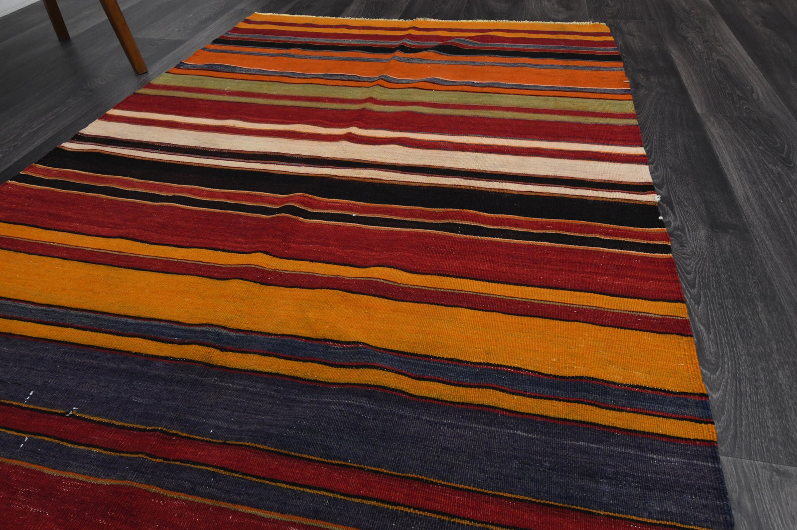 4x11.9 ft, TURKISH KILIM Runner - 3