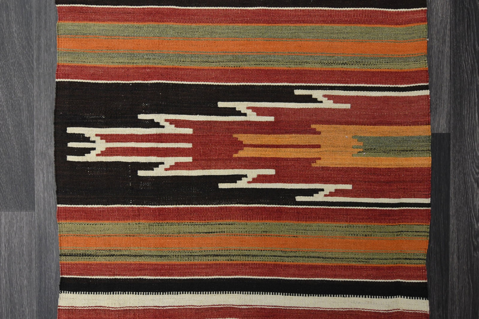 2.4x8.4 ft, TURKISH KILIM Runner - 5
