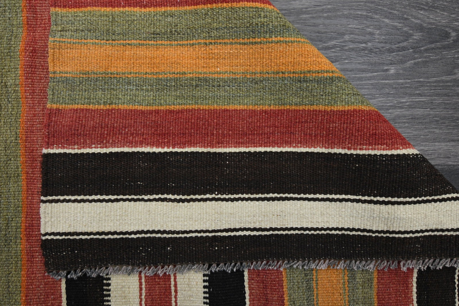 2.4x8.4 ft, TURKISH KILIM Runner - 7