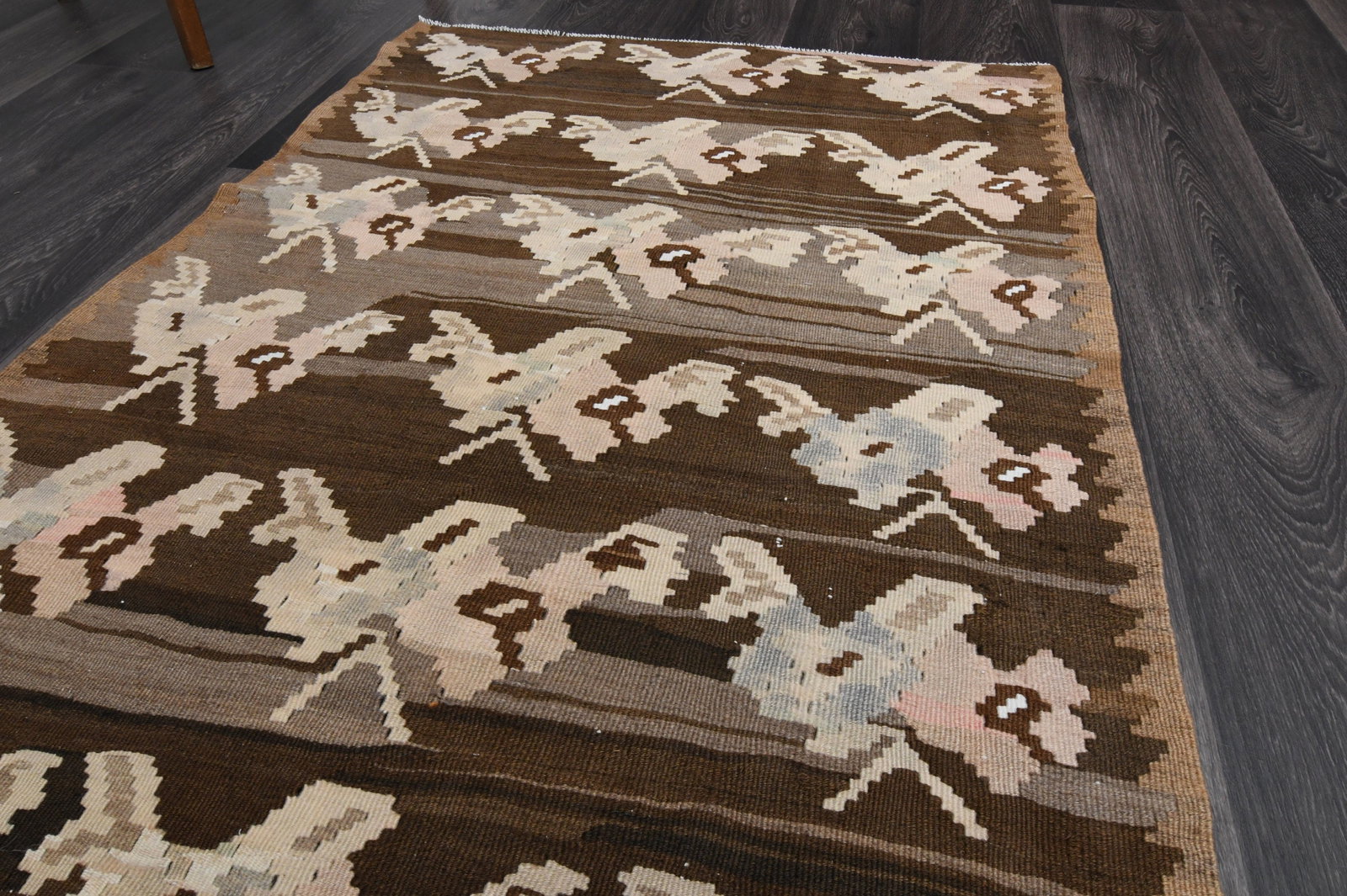 3x7.5 ft, TURKISH KILIM Runner - 3