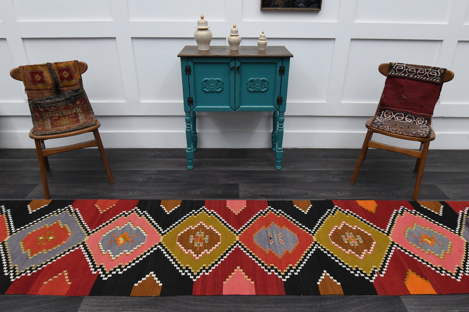 2.5x13.7 ft, TURKISH Rug Runner - 2