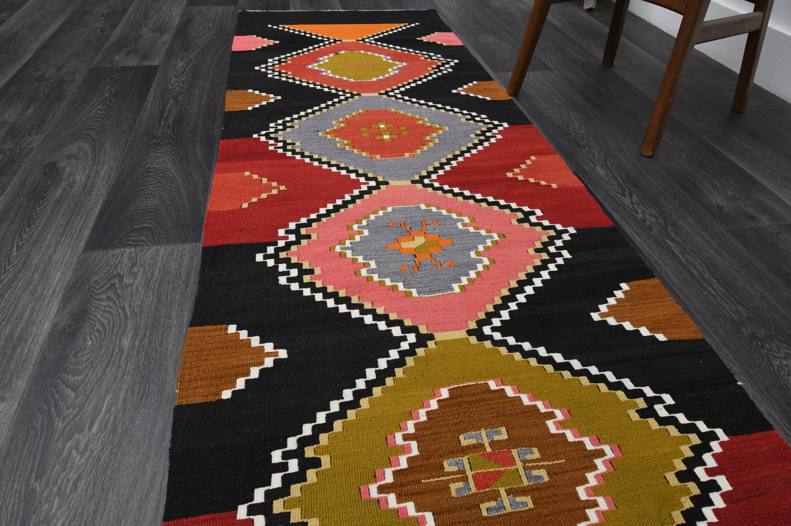 2.5x13.7 ft, TURKISH Rug Runner - 4