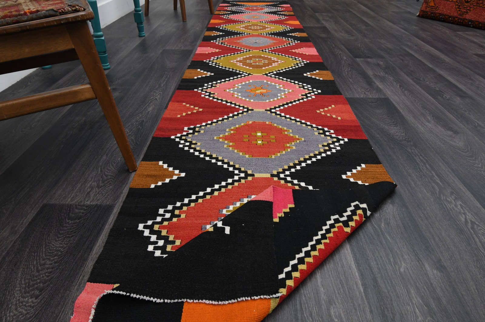 2.5x13.7 ft, TURKISH Rug Runner - 8