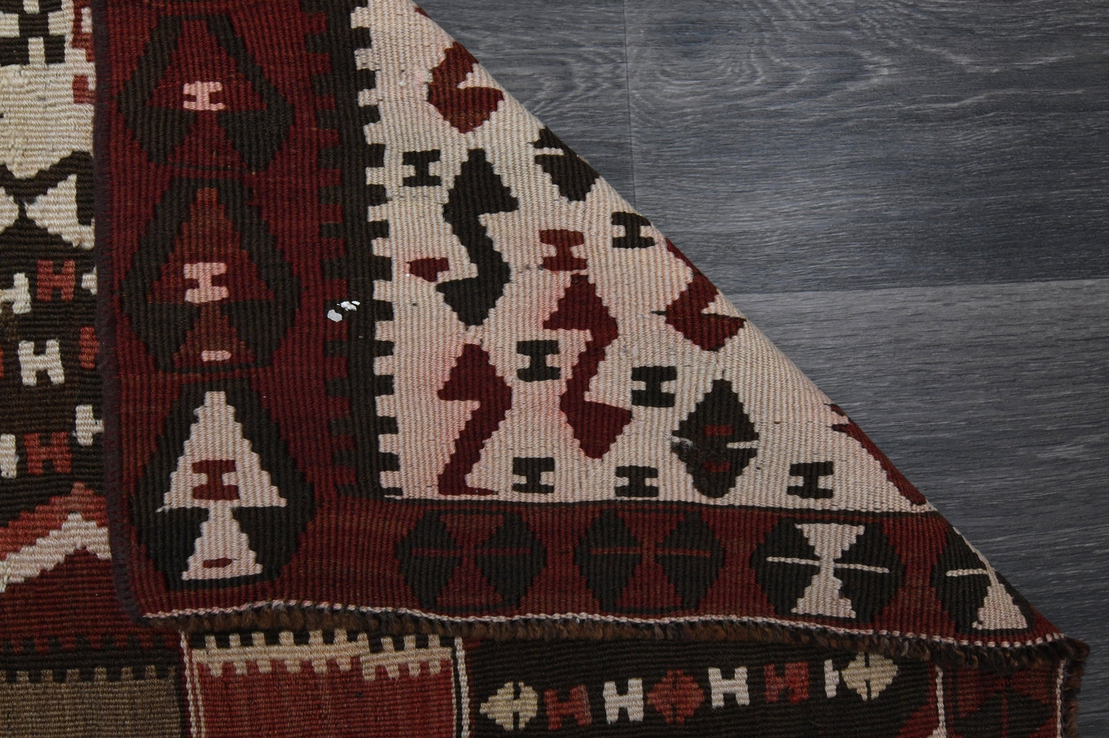 2.8x10.3 ft, TURKISH KILIM Runner - 7