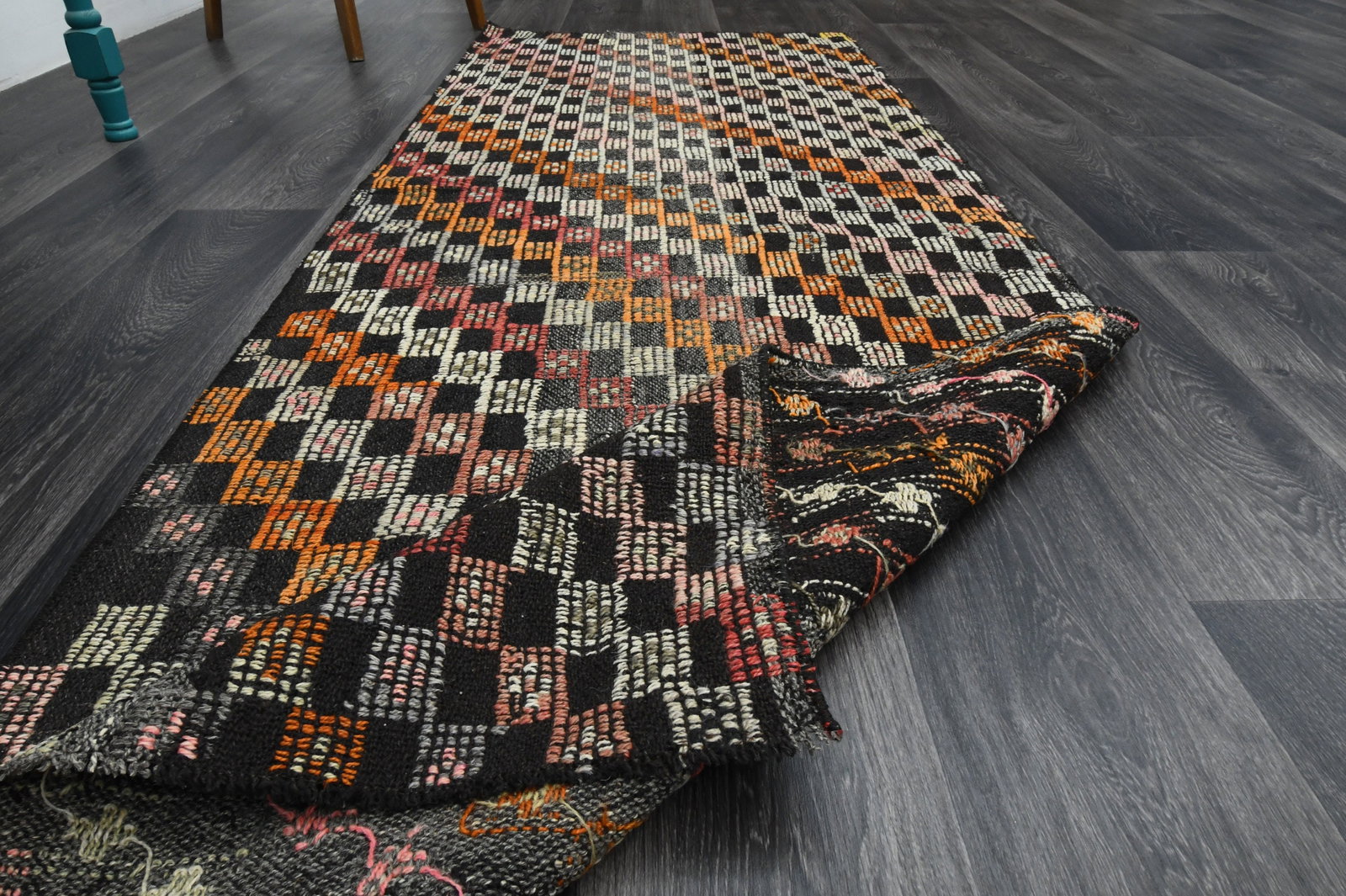 2.9x8.1 ft, TURKISH KILIM Runner - 8