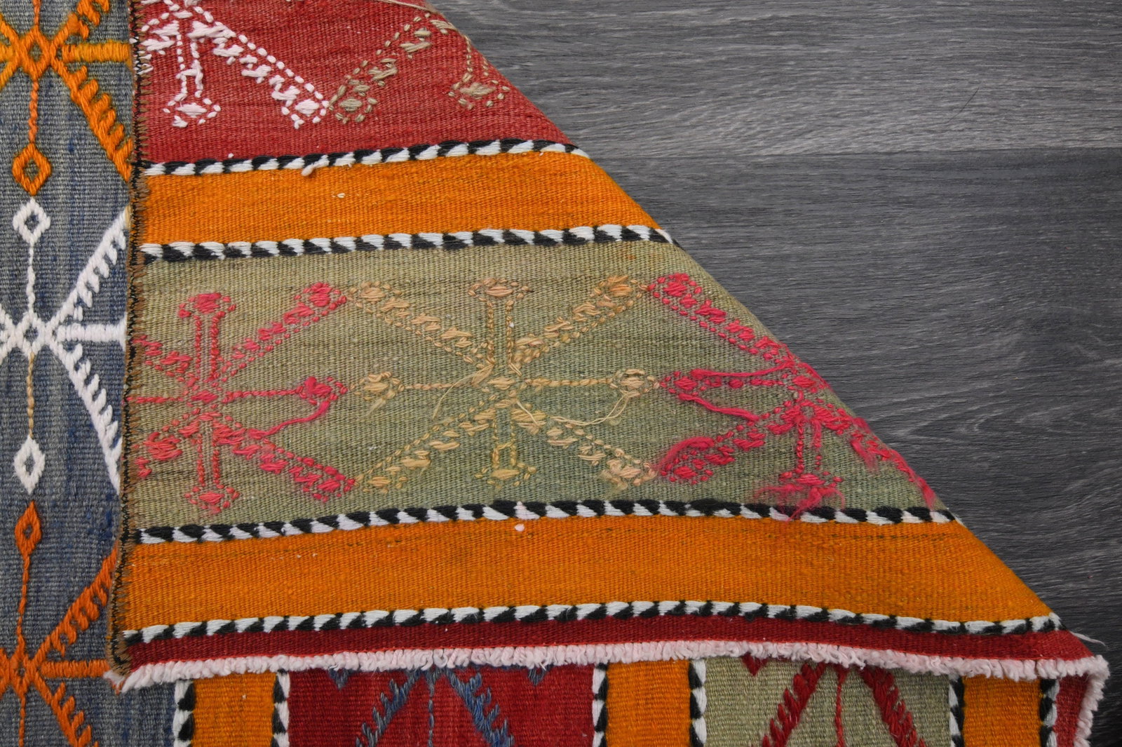 2.3x5.1 ft, SMALL KILIM RUNNER - 7