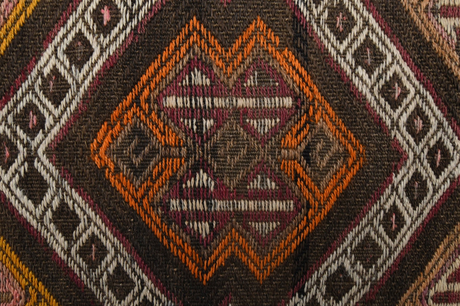 3.4x11.2 ft, TURKISH KILIM Runner - 6