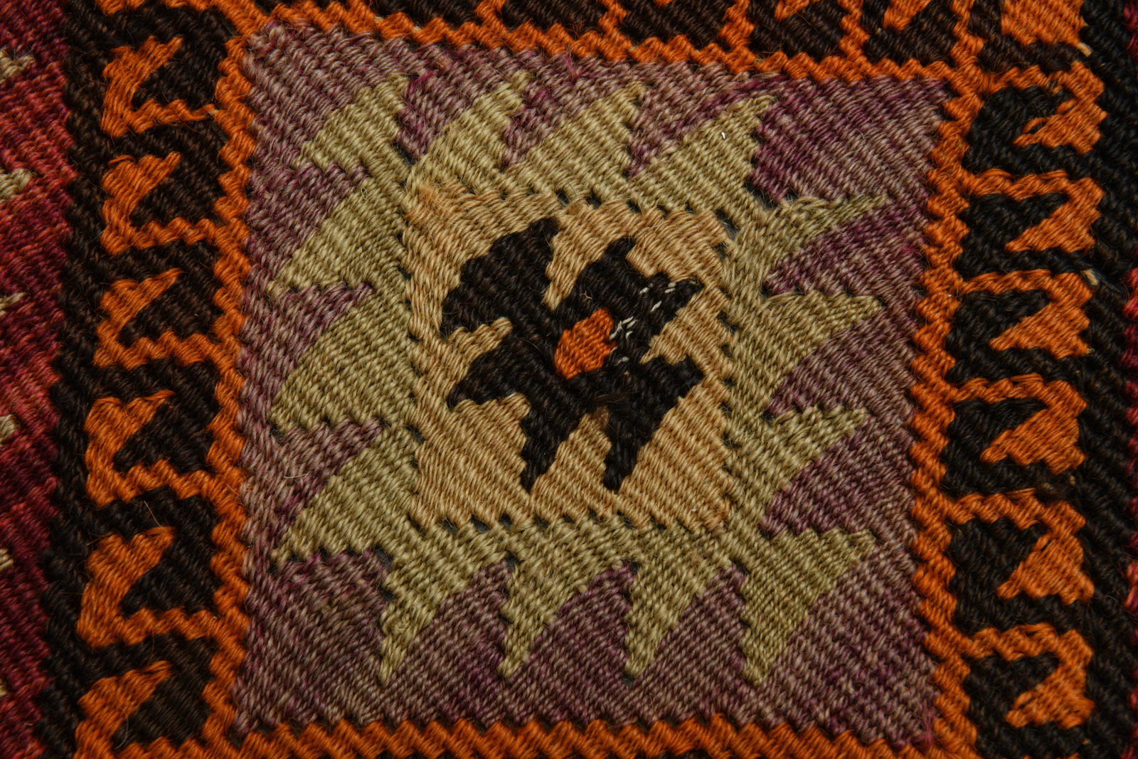 4.3x11.3 ft, TURKISH WIDE KILIM Runner: Title: 4.3x11.3 ft, TURKISH WIDE KILIM Runner Description: This Turkish one-of-a-kind Vintage Flatweave Kilim Rug is hand-knotted and handwoven by the most skilled artisans who use pure wool, in vibra