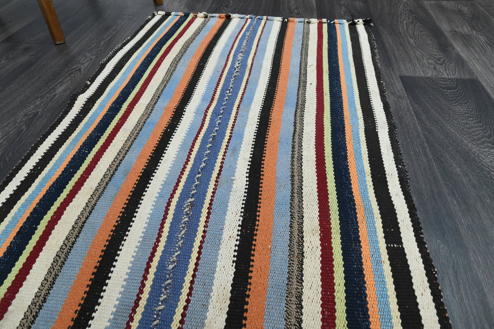 2.6x7.6 ft, TURKISH KILIM Runner - 4