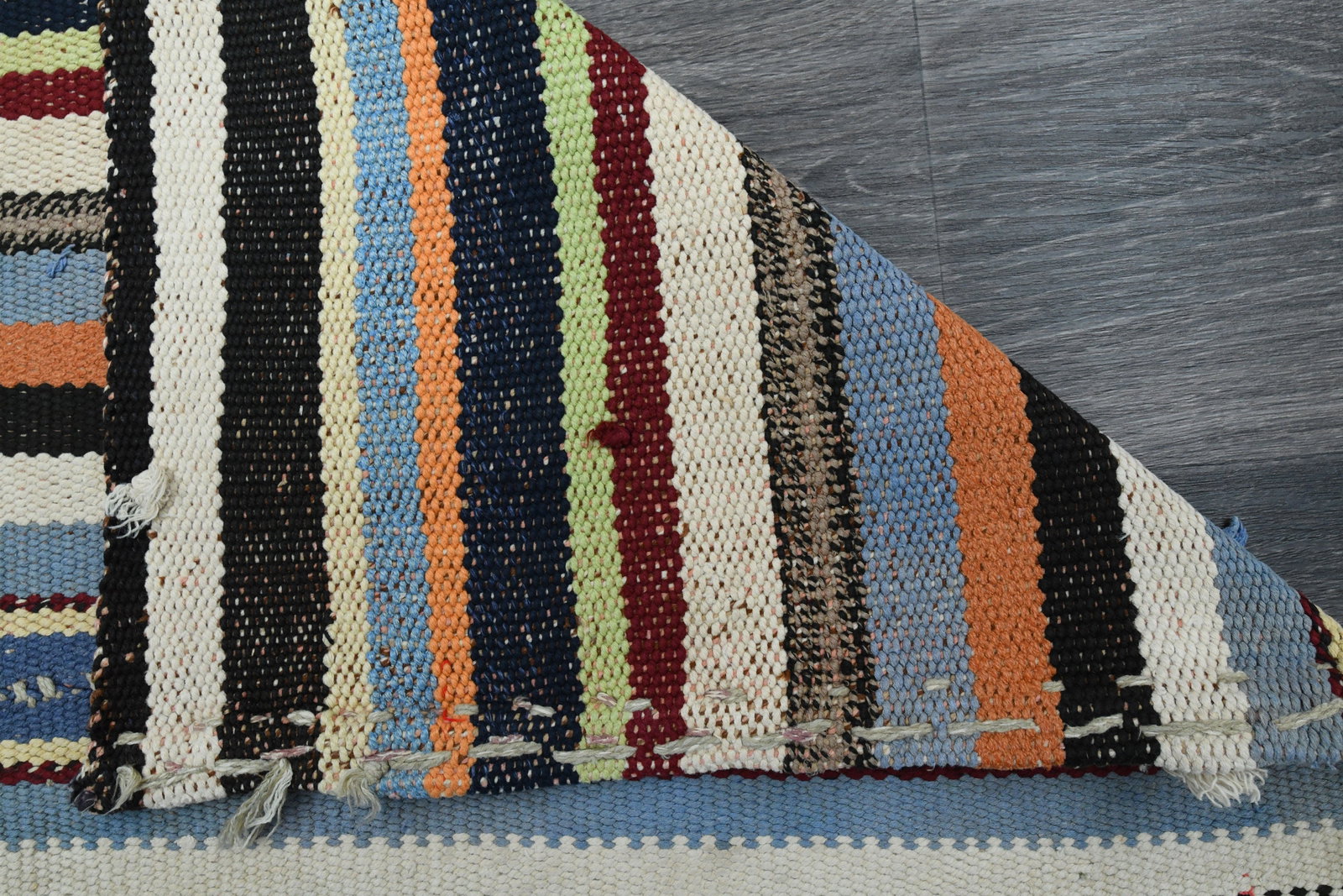 2.6x7.6 ft, TURKISH KILIM Runner - 7