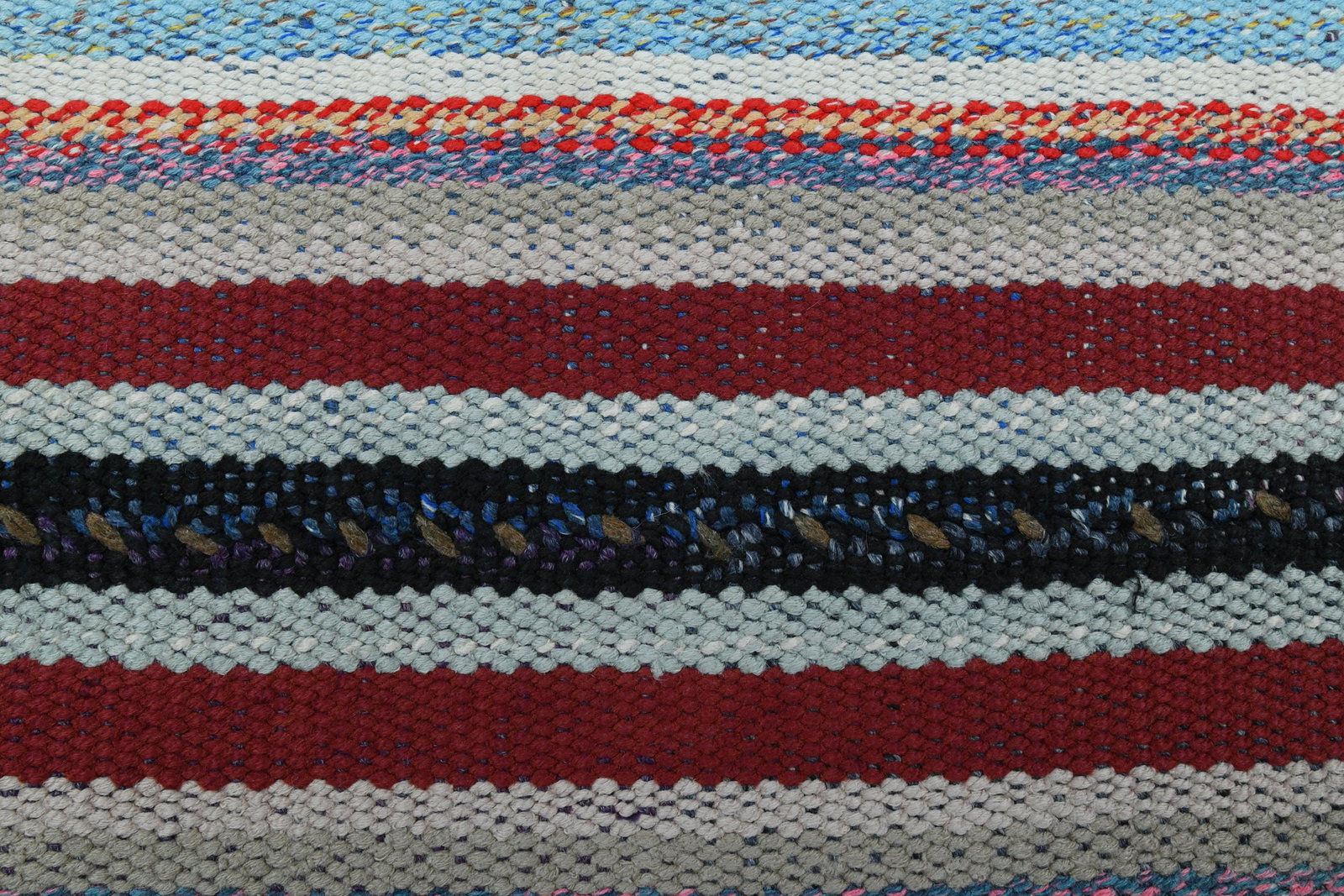 2.4x8.1 ft, Striped Kilim Rug - 6