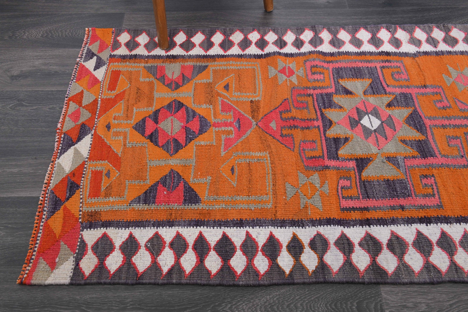 3.1x10 ft, TURKISH KILIM Runner - 2