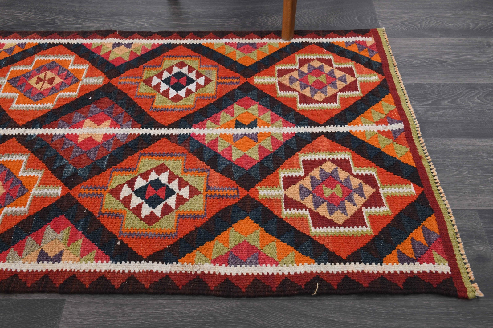 2.7x10.3 ft, TURKISH KILIM Runner - 4