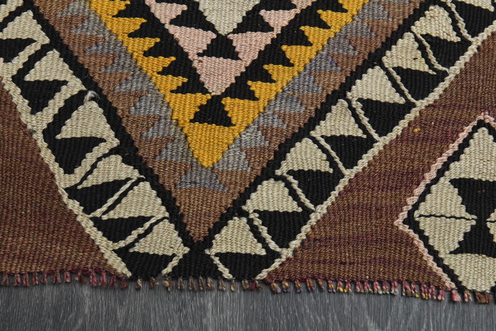 3x9 TURKISH KILIM Runner, - 7