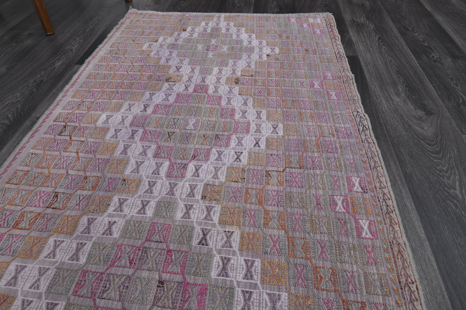 3.1x7.4 ft, TURKISH KILIM Runner - 3