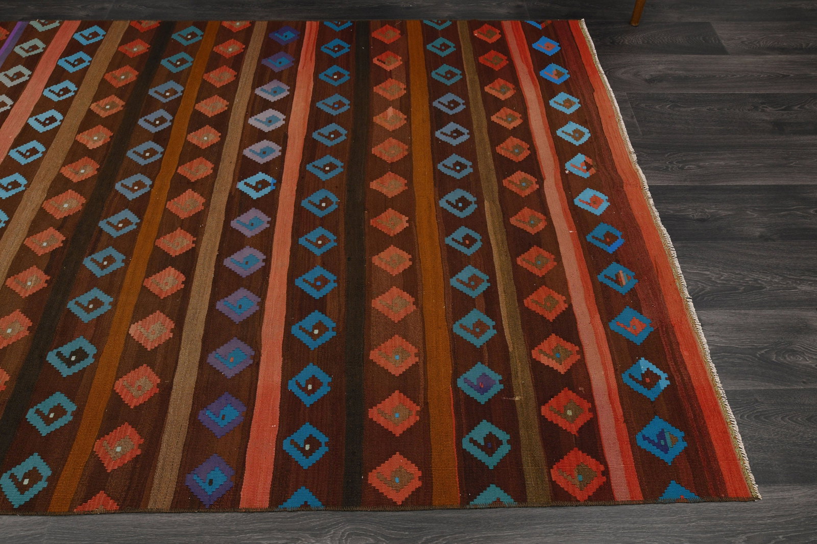 5x7 ft, TURKISH KILIM Rug - 6