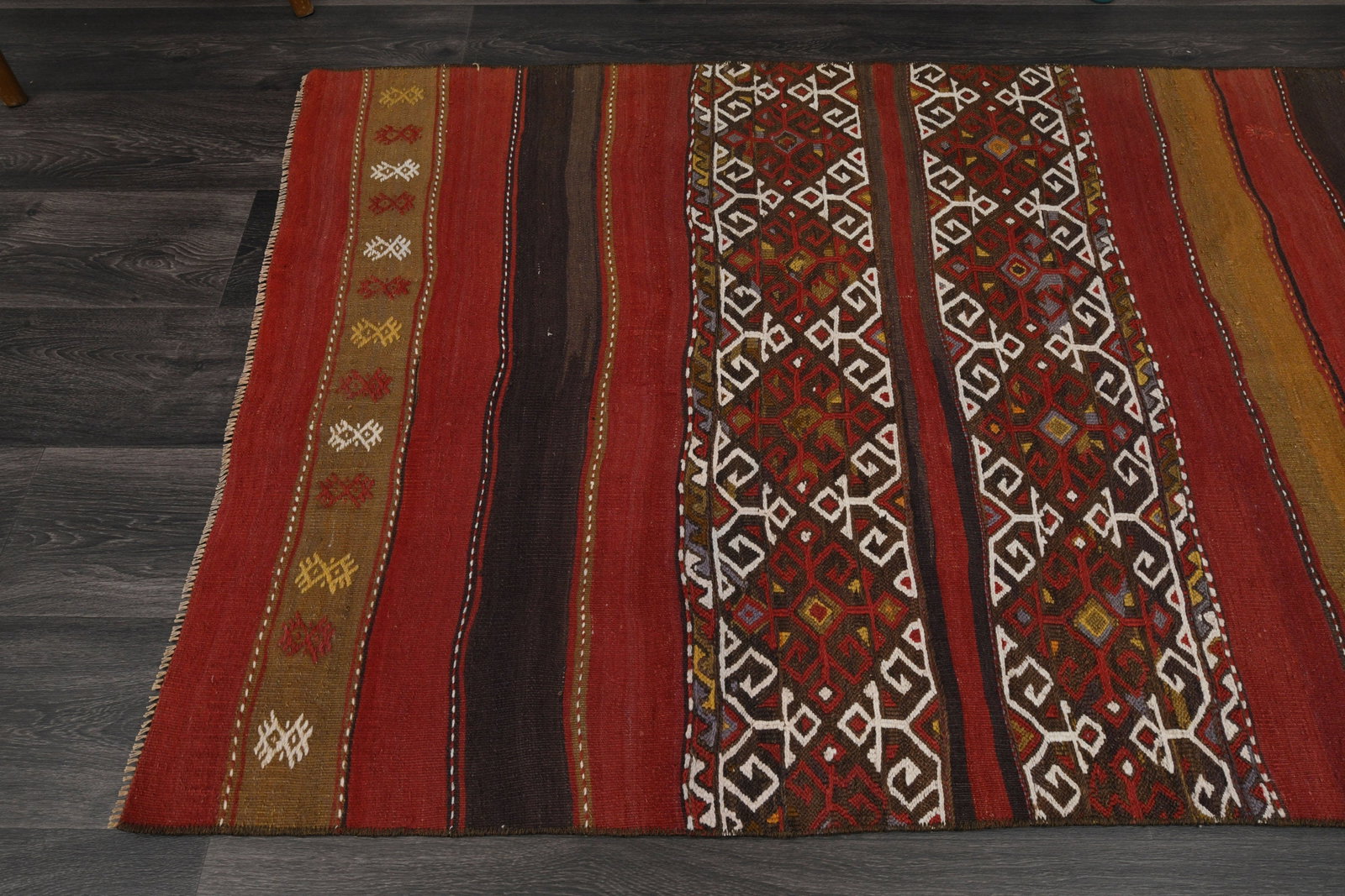 3.4x5.3 ft, TURKISH KILIM Rug - 3