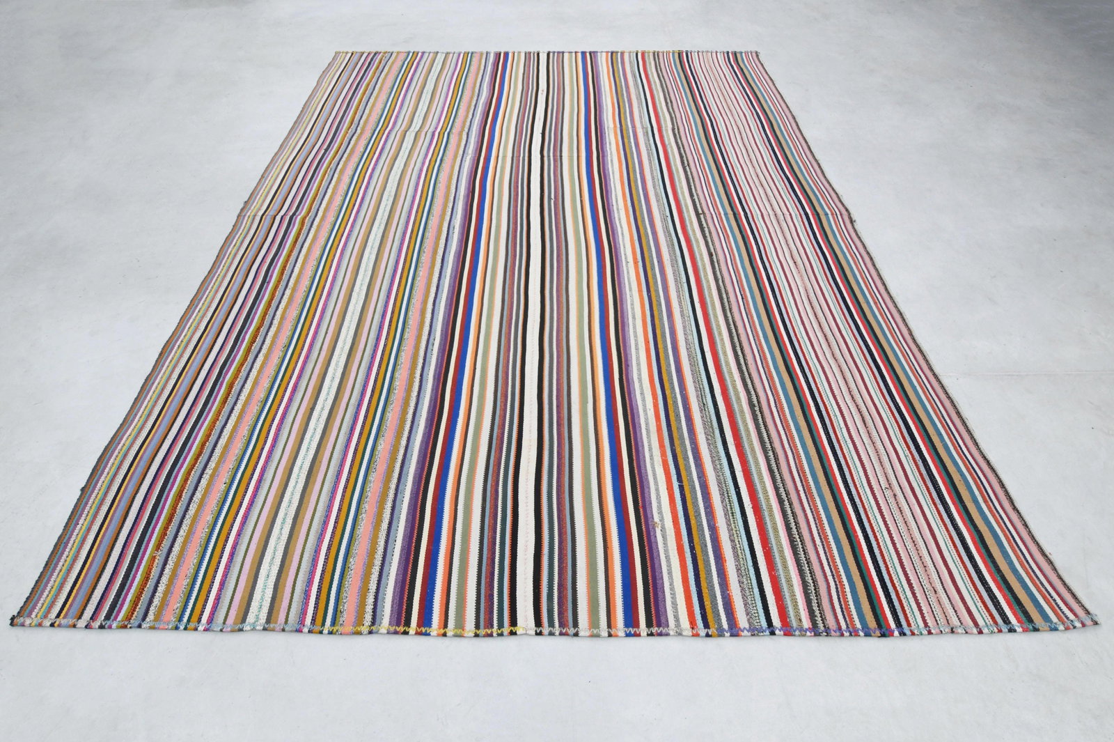 10'5x13'3 ft, COLORFUL HANDWOVEN RUG: Title: 10'5x13'3 ft, COLORFUL HANDWOVEN RUG Description: This Turkish one-of-a-kind Vintage Flatweave Kilim Rug is hand-knotted and handwoven by the most skilled artisans who use pure wool, in vibrant