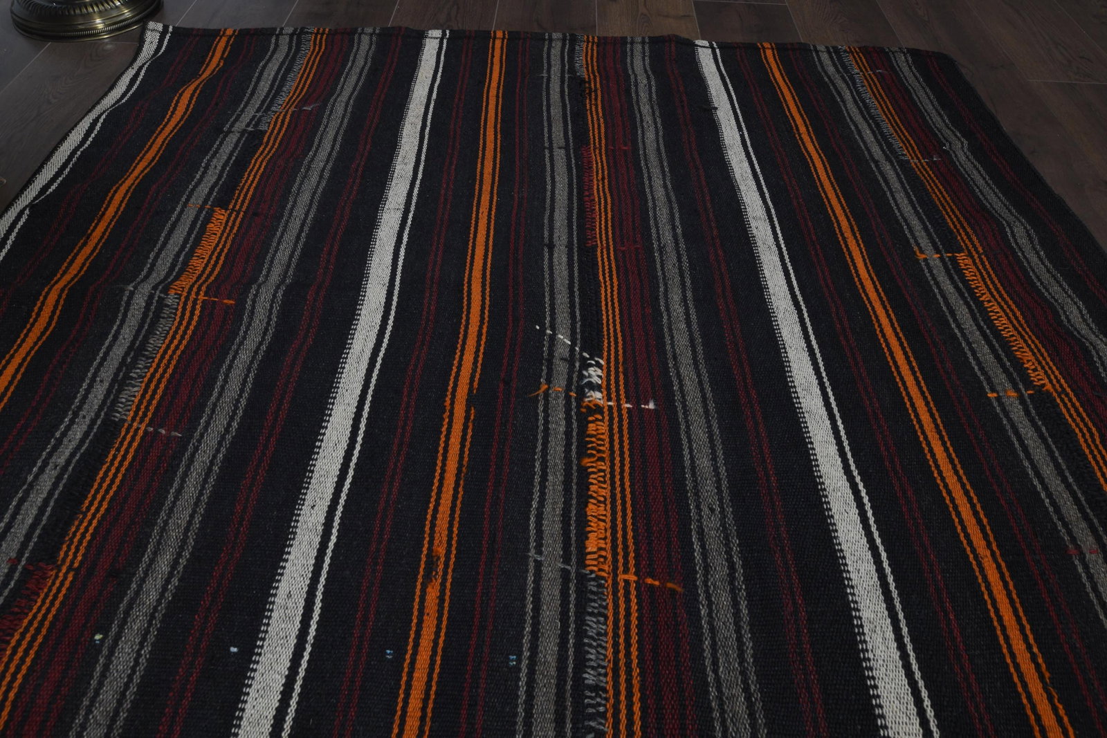 4.7x9.3 ft, STRIPED KILIM RUG - 2