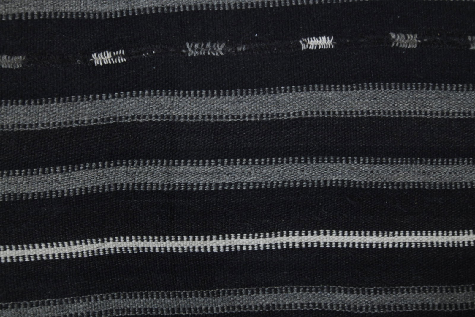 5'2x9'1 ft, GRAY BLACK KILIM - 6