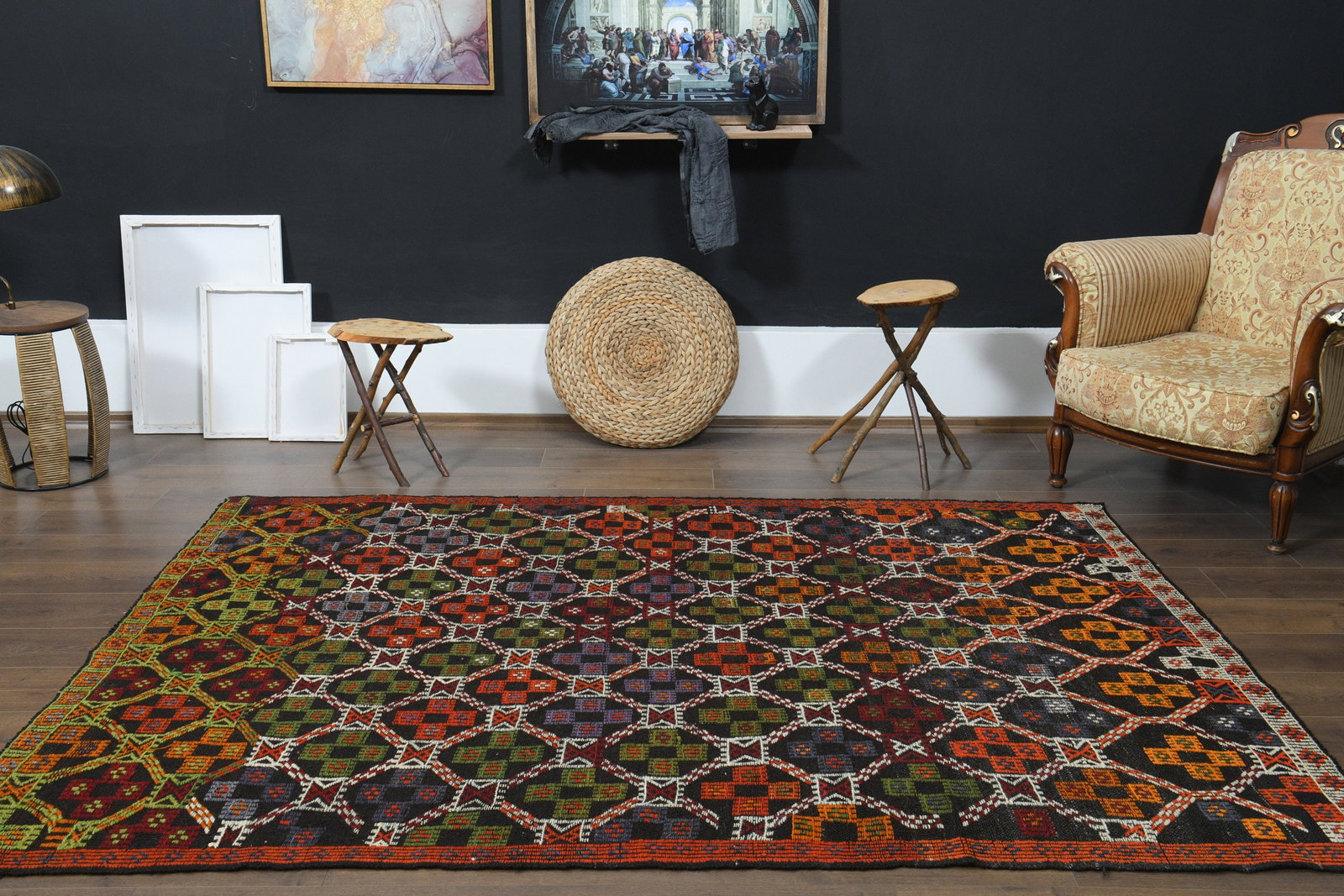 5'9x8'2 ft, VINTAGE TURKISH DeCOR - 9