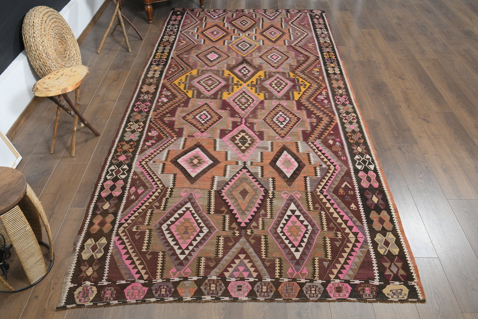 5'6x11'8 ft, COLORFUL, PINK DeCOR - 2