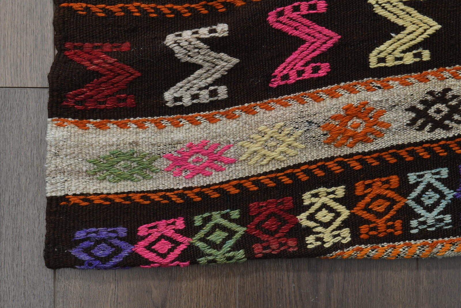 6.5x7.5 ft, ANTIQUE KILIM RUG - 3