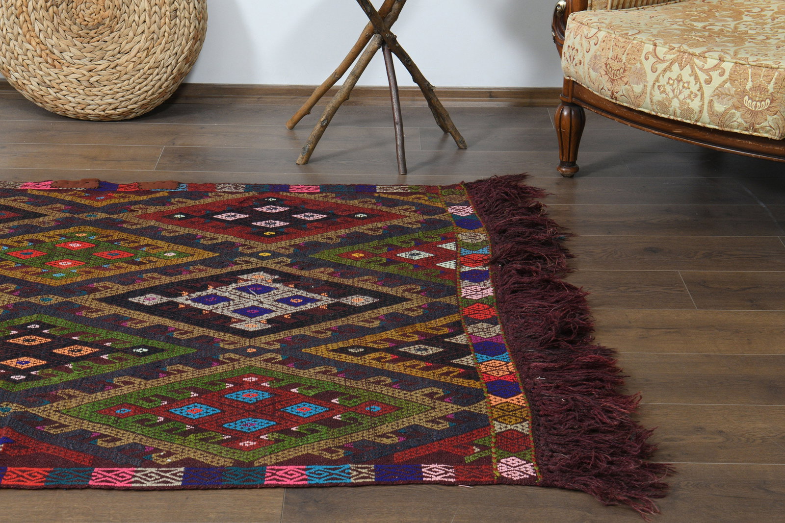 4'4x6 ft, Vintage Turkish Rug - 5