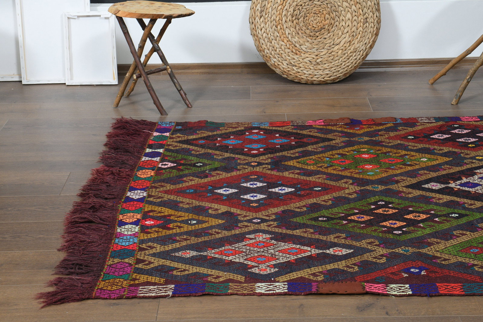 4'4x6 ft, Vintage Turkish Rug - 9