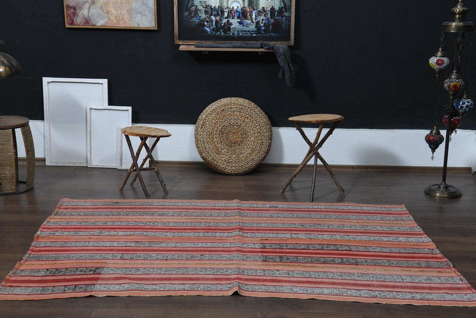 4'5x7'5 ft, VINTAGE TURKISH RUG - 9