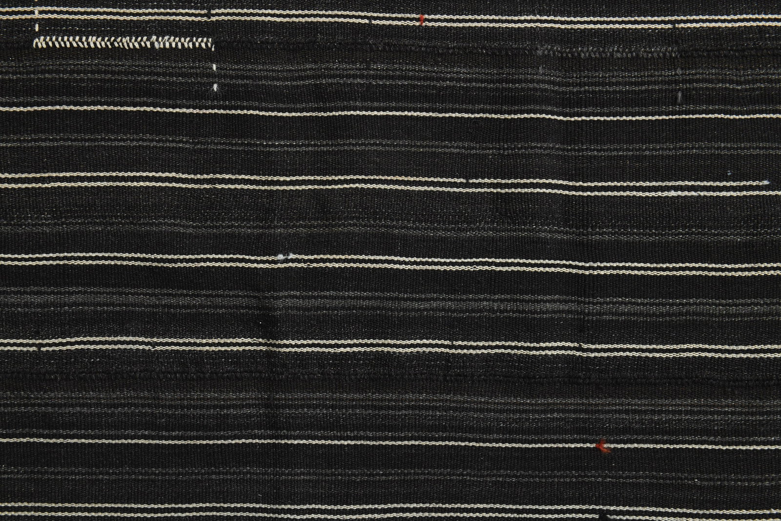 6'3x9.7 ft, BLACK KILIM RUG - 7