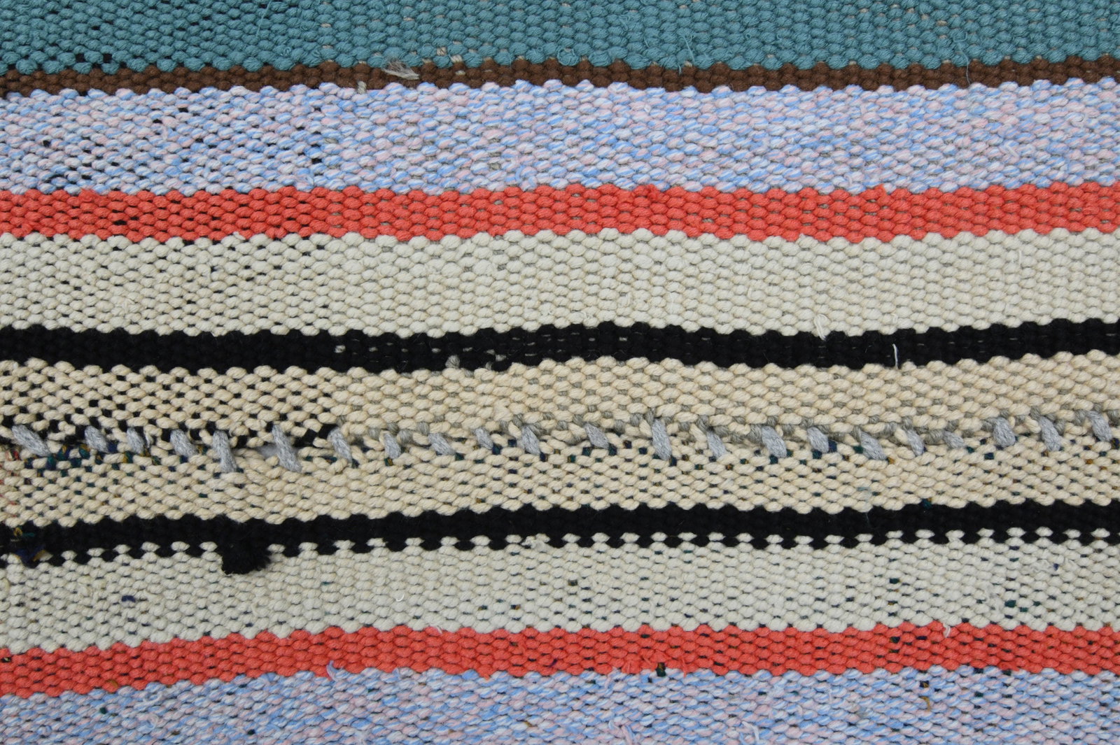 10.8x13.3 ft, RAINBOW KILIM RUG - 9