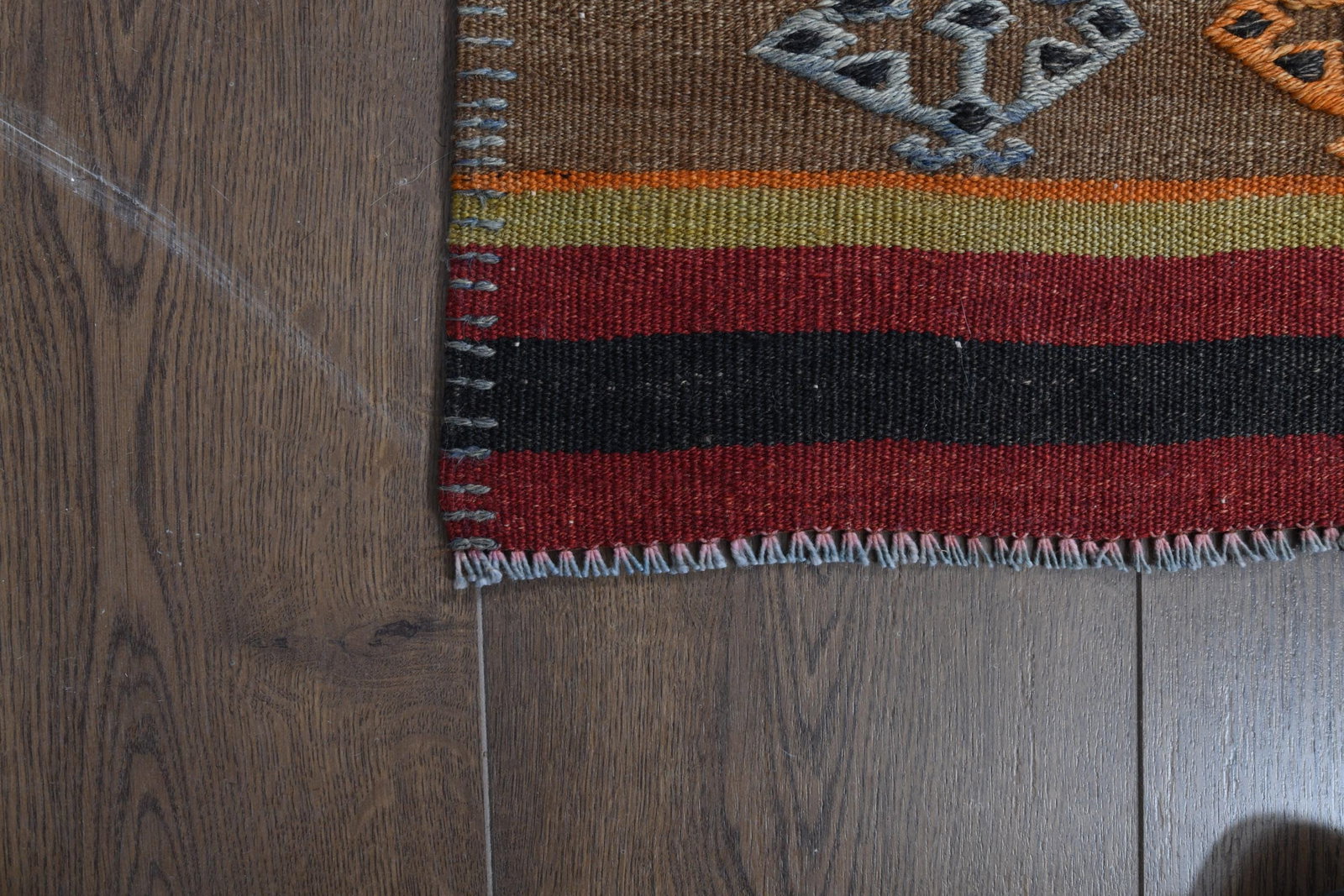 3'2x12 ft, COLORFUL KILIM RUNNER - 7