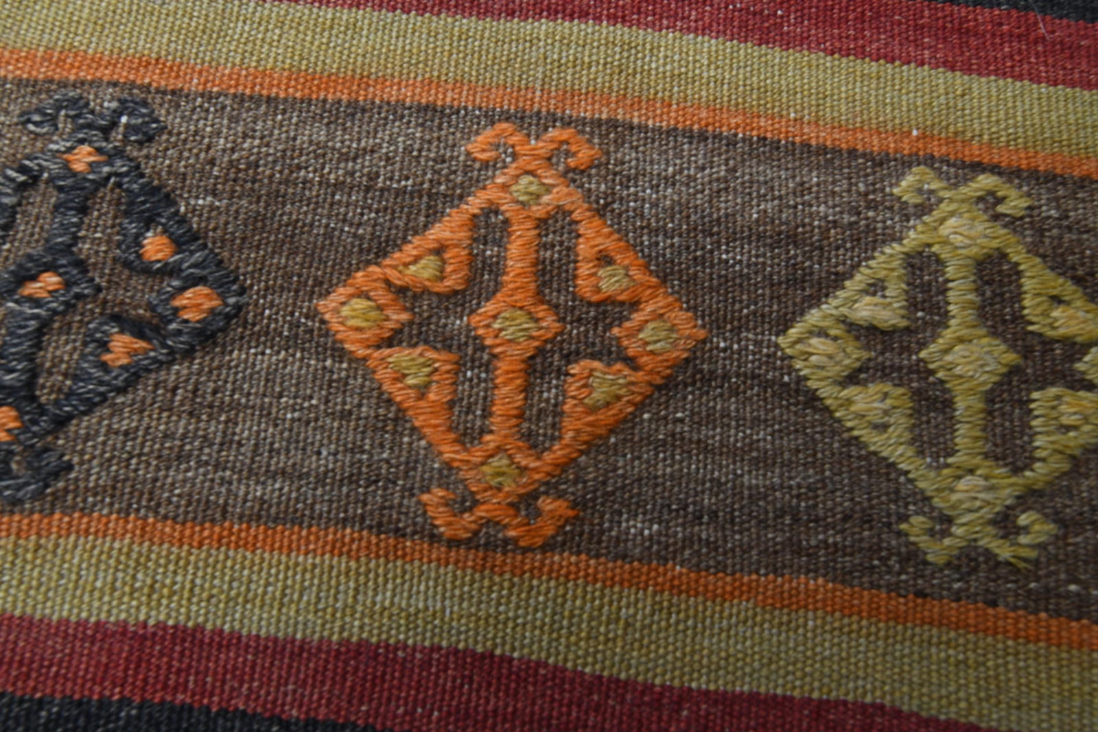 3'2x12 ft, COLORFUL KILIM RUNNER - 8