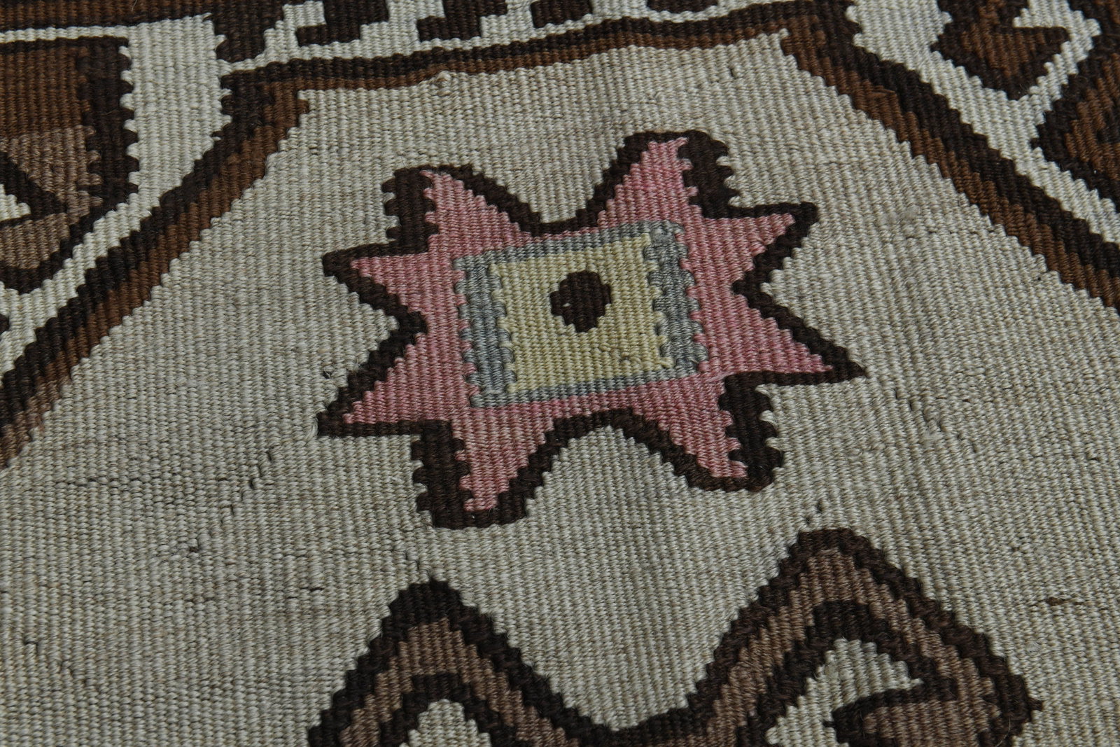 4'6x14'5 ft, BROWN BEIGE RUG - 7