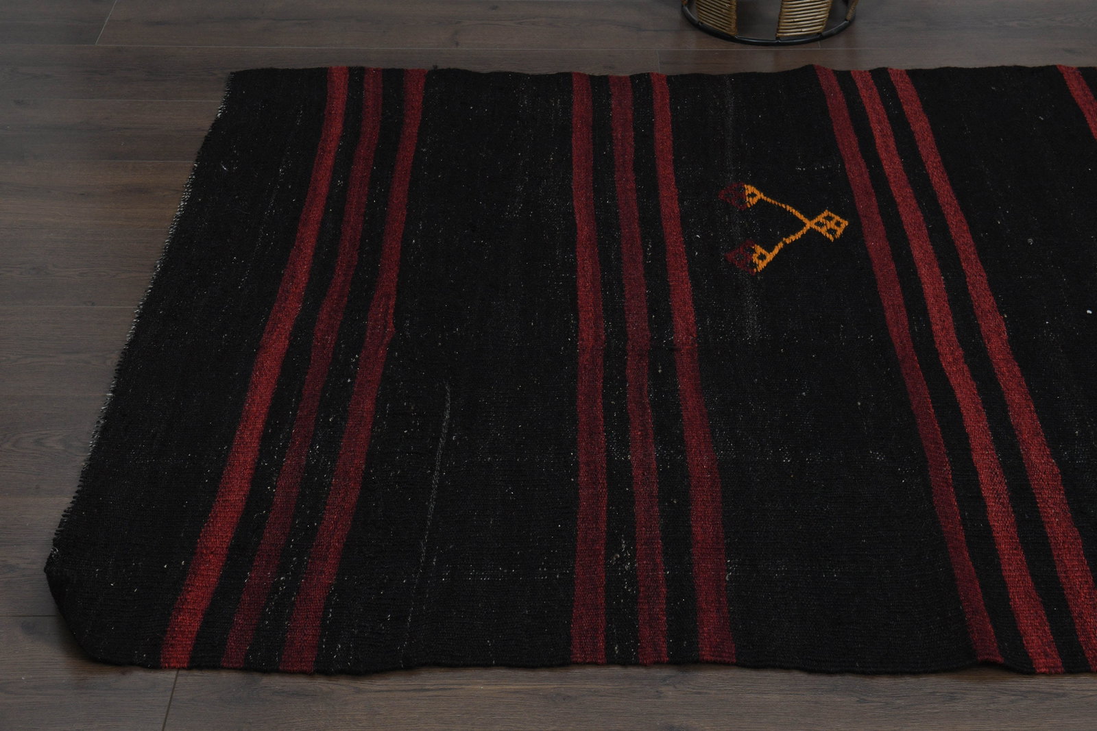 4'4x13'8 ft, STRIPED KILIM RUNNER - 6