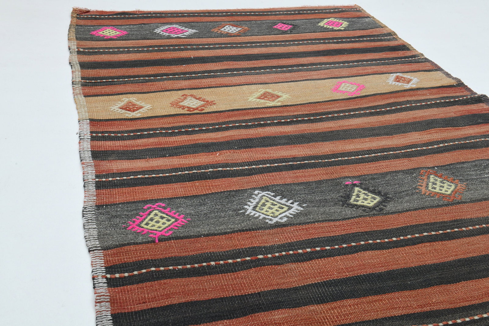 4.1x12.3 ft, TURKISH RUNNER RUG - 3