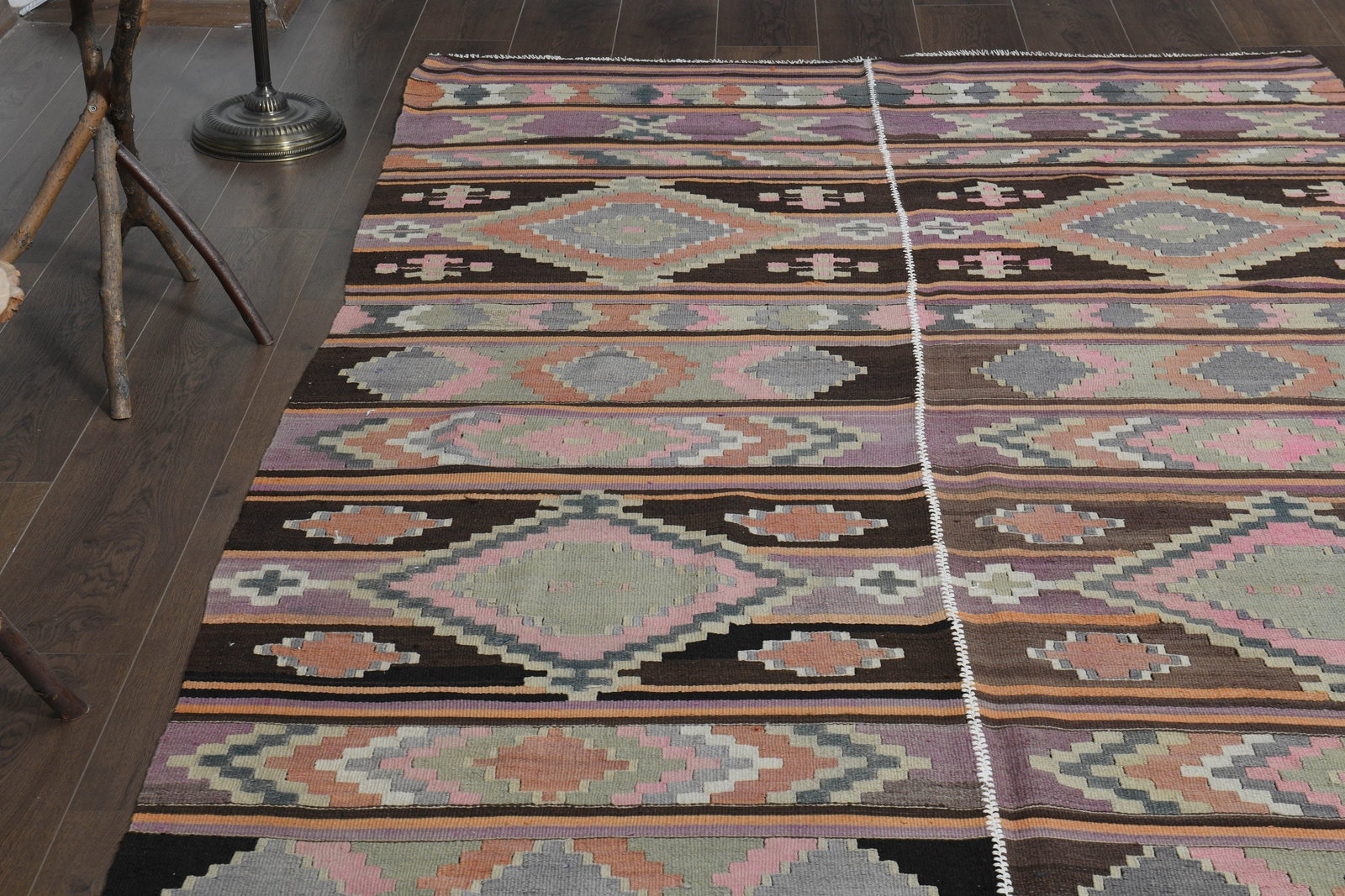 5'3x12'3 ft, COLORFUL RUNNER RUG - 6