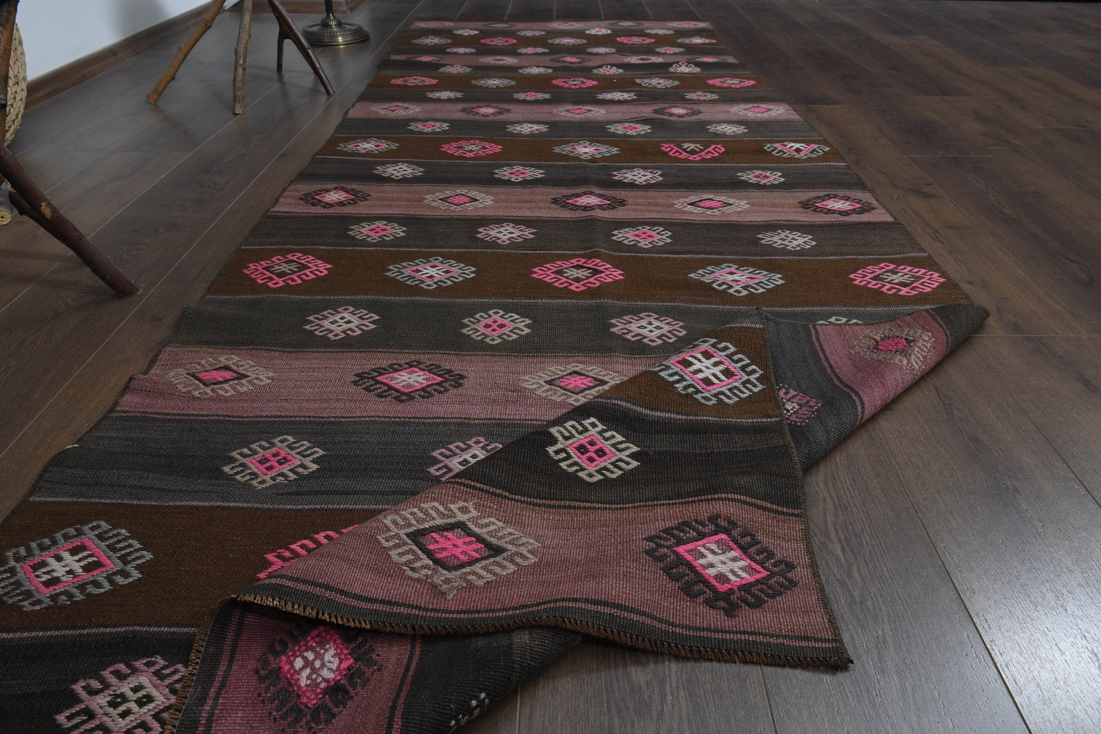 3'7x11'1 ft, VINTAGE DECOR RUNNER - 4