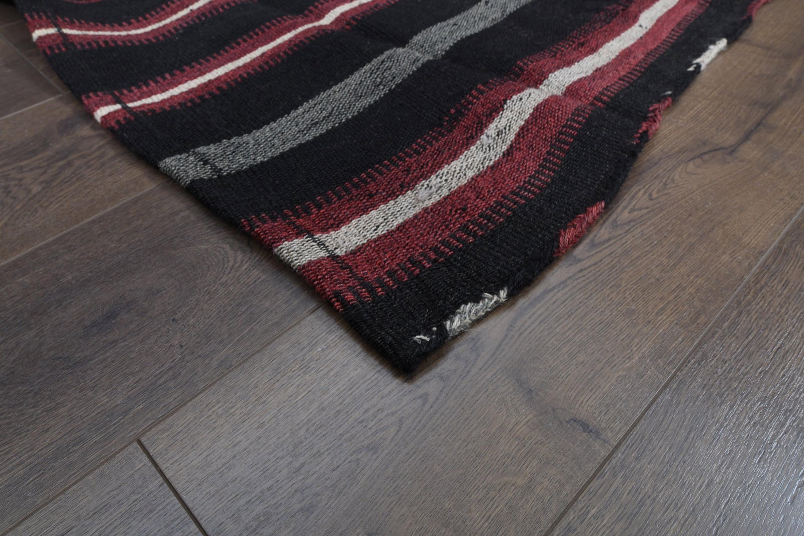 4'3x11 ft, KILIM STRIPED RUNNER - 5