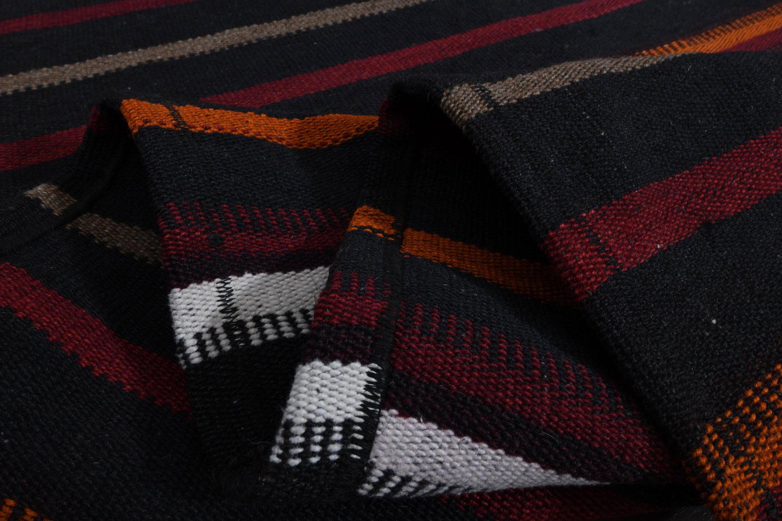 5'5x13'3 ft, COLORFUL KILIM RUNNER - 4