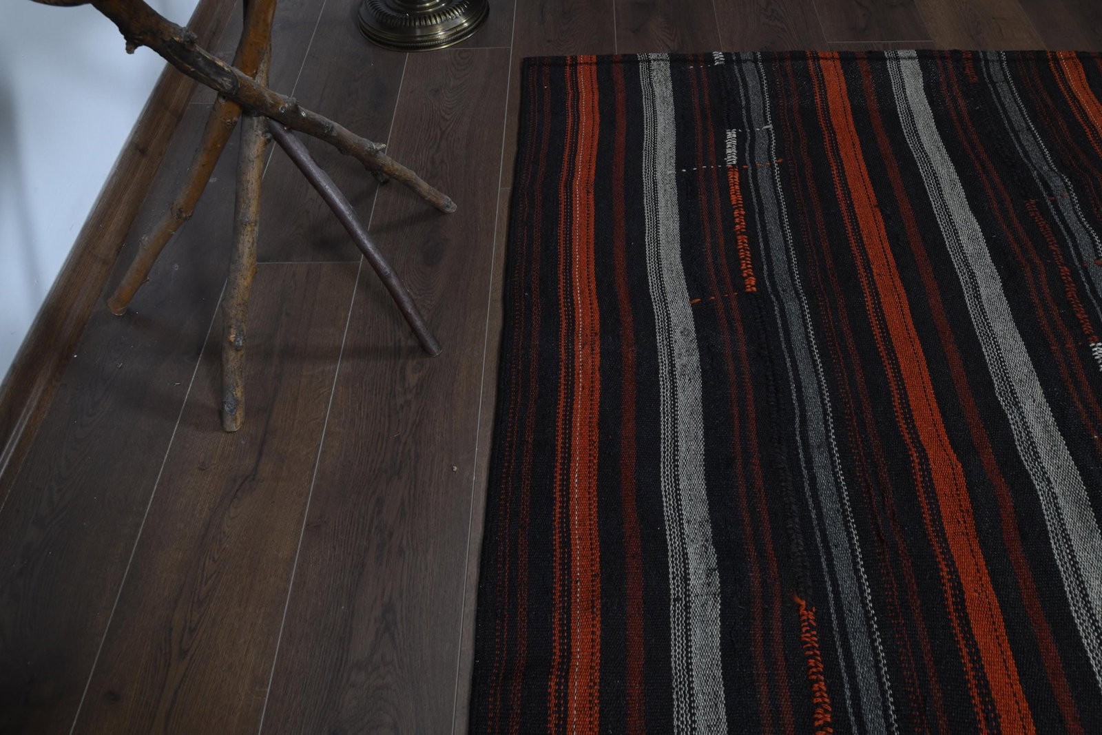 3'5x8'4 ft, COLORFUL STRIPED RUNNER: Title: 3'5x8'4 ft, COLORFUL STRIPED RUNNER Description: This Turkish one-of-a-kind Vintage Flatweave Kilim Rug is hand-knotted and handwoven by the most skilled artisans who use pure wool, in vibrant,