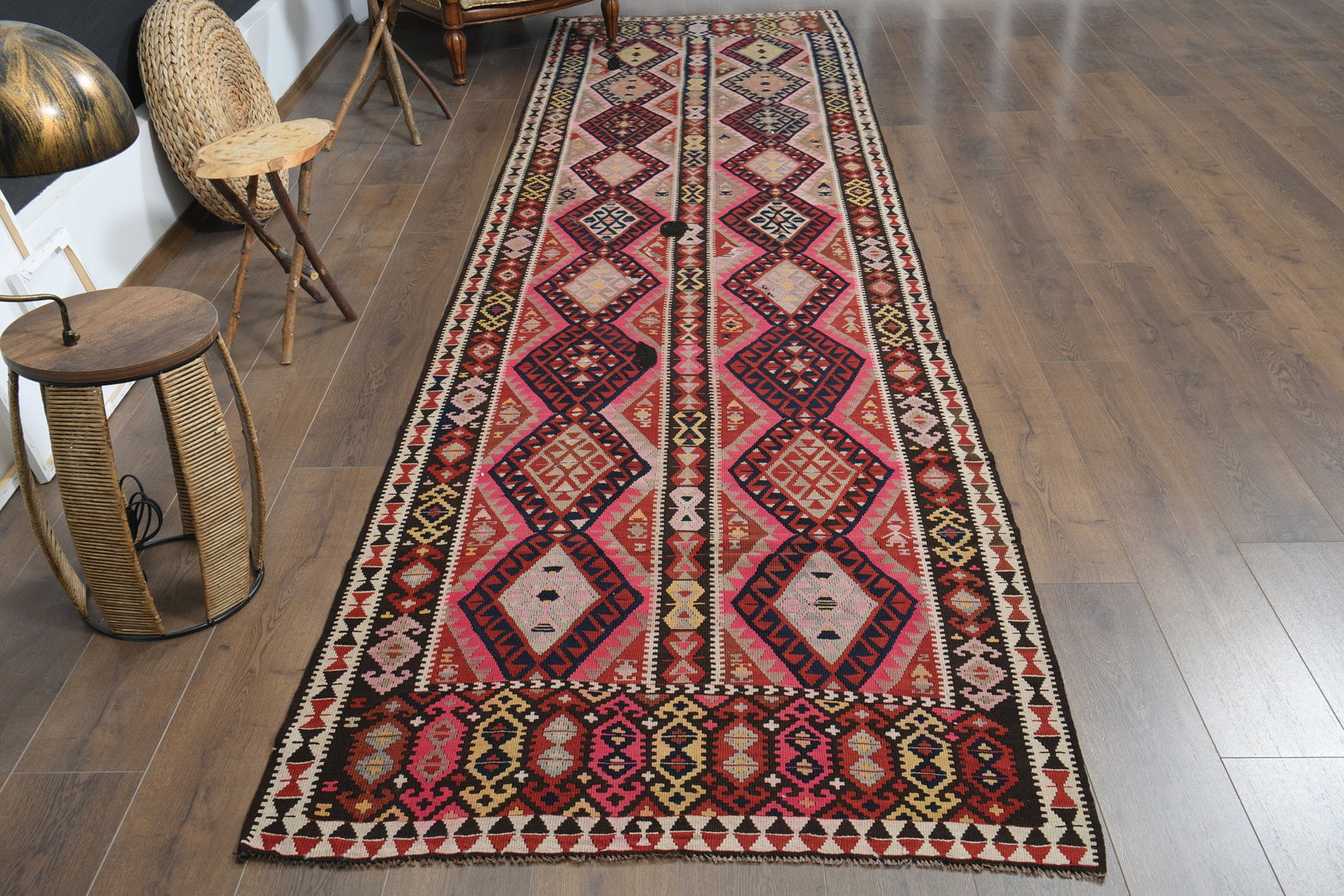 3'8x14'8 ft, TURKISH VINTAGE RUNNER (1 of 9)