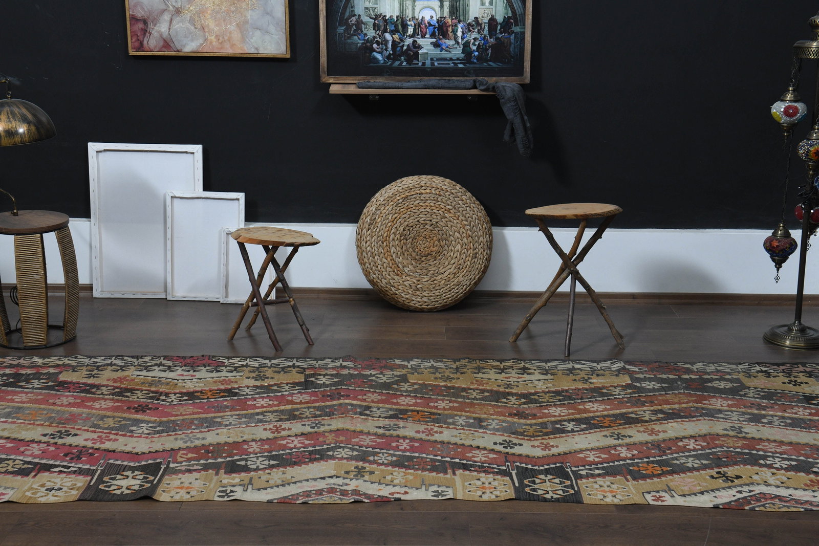 4x13'1 ft, VINTAGE TURKISH RUNNER - 9