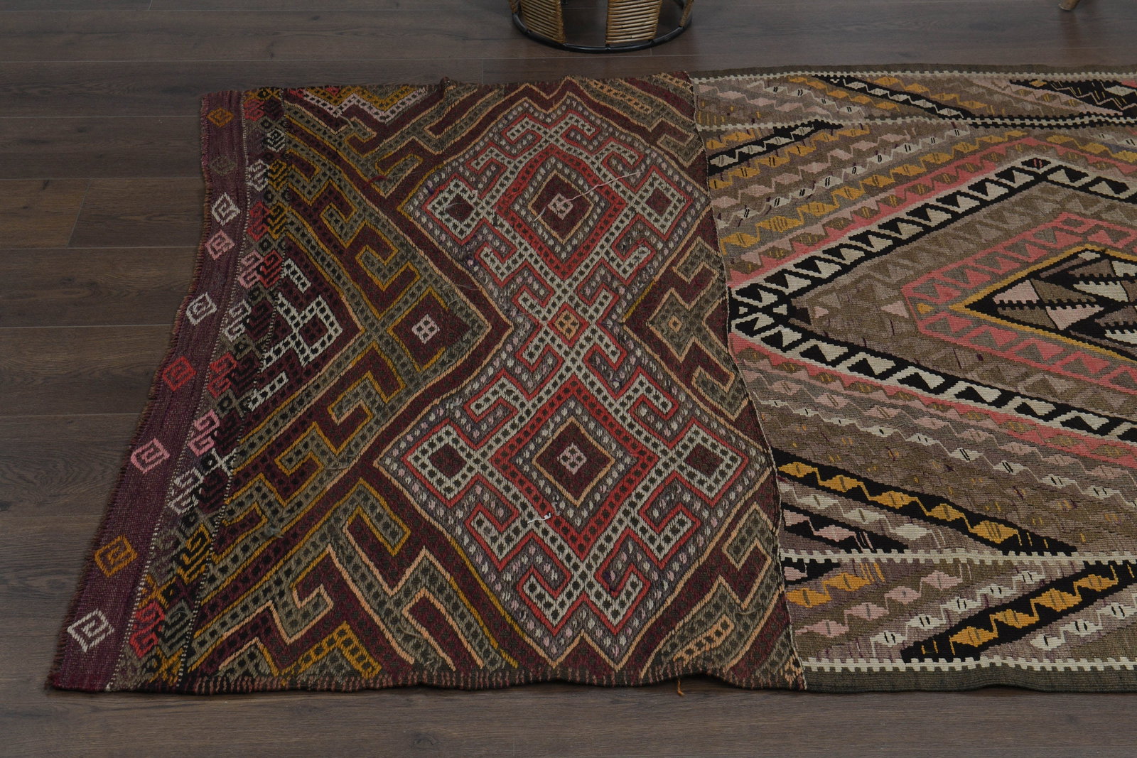 4'6x13 ft, EARTH TONE KILIM - 7