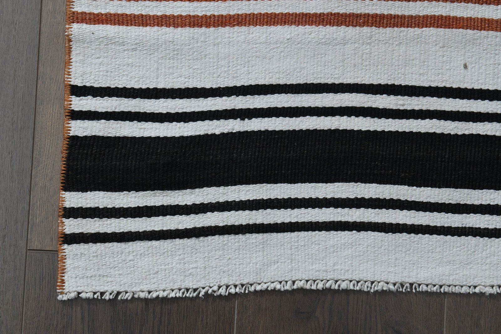 1'8x15'5 ft, ORANGE STRIPED RUNNER - 4