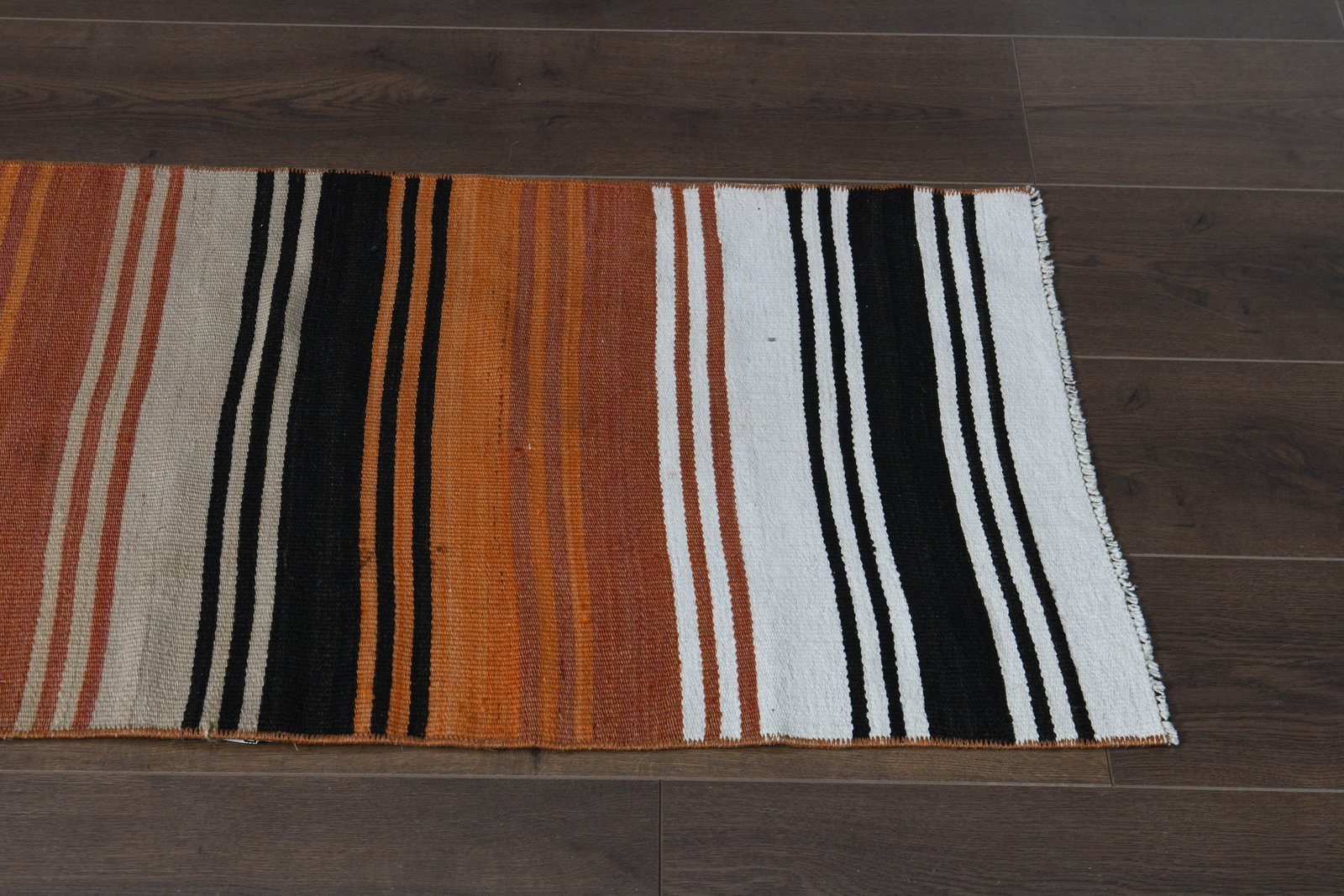1'8x15'5 ft, ORANGE STRIPED RUNNER - 5