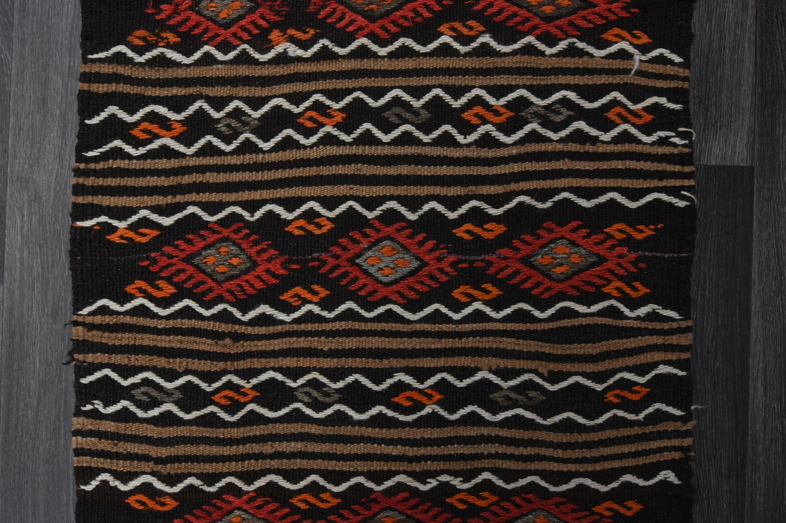 2.2x8.2 ft, TURKISH KILIM Runner - 5